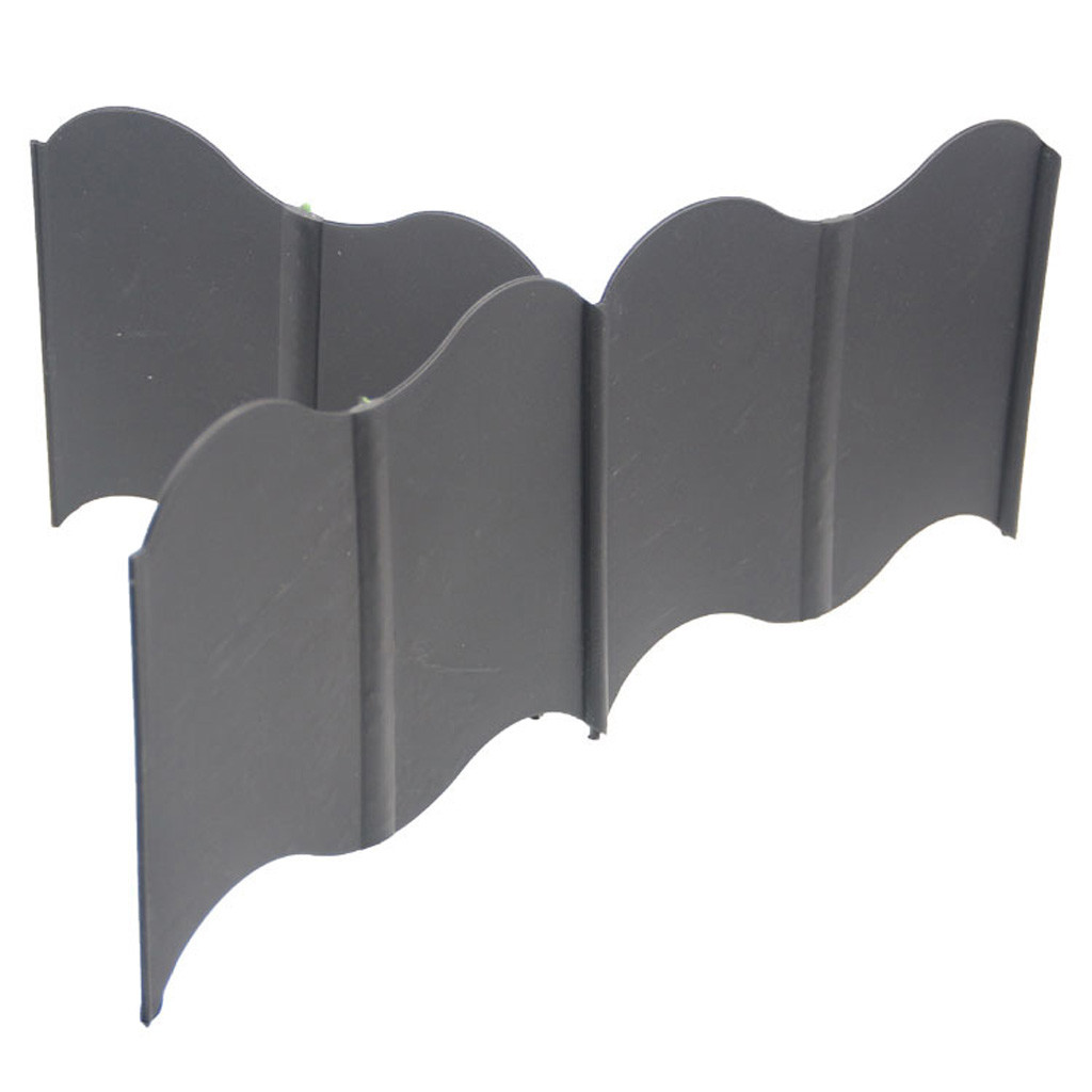UUWENDA Edging Fence Grass Way Garden Plastic Wall Roll Edge Border 20Pcs Road Patio \u0026 Garden